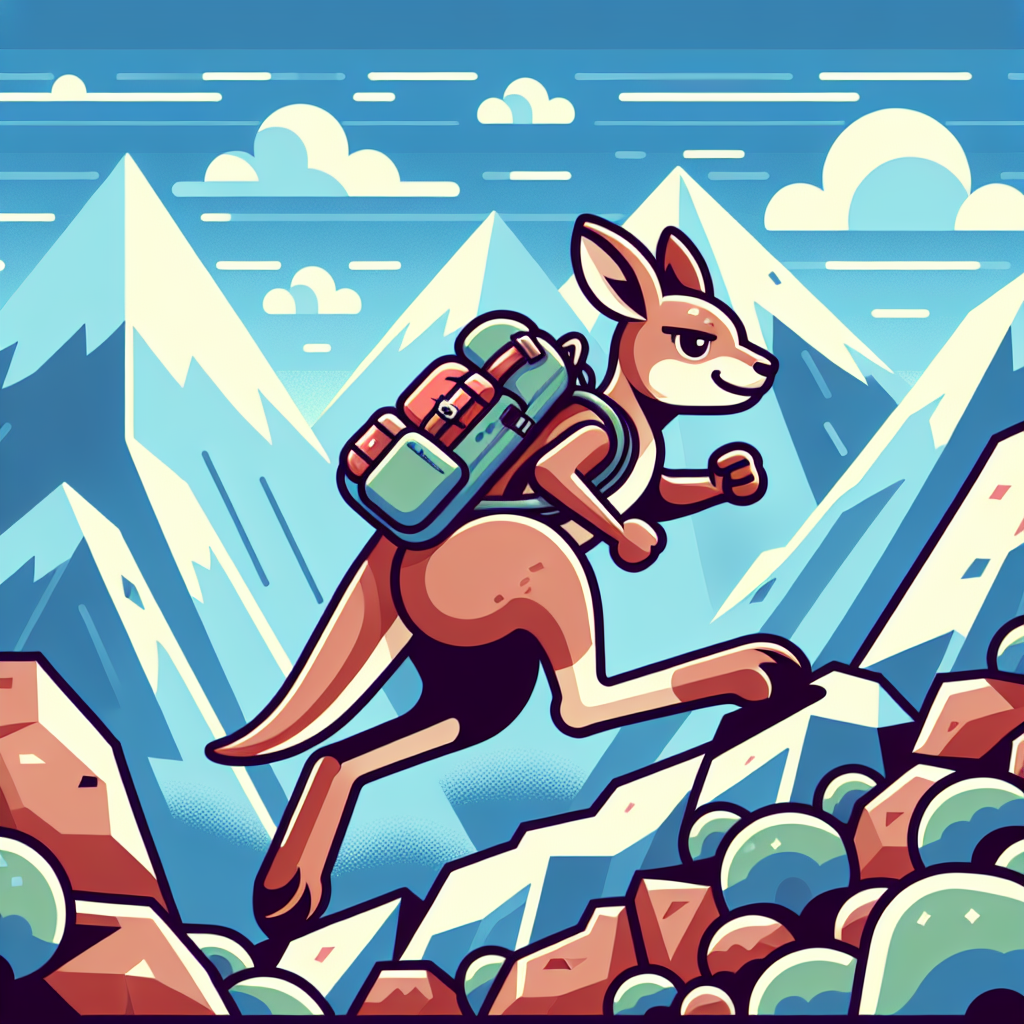 Adventure Climber Kangaroo Paint By Color