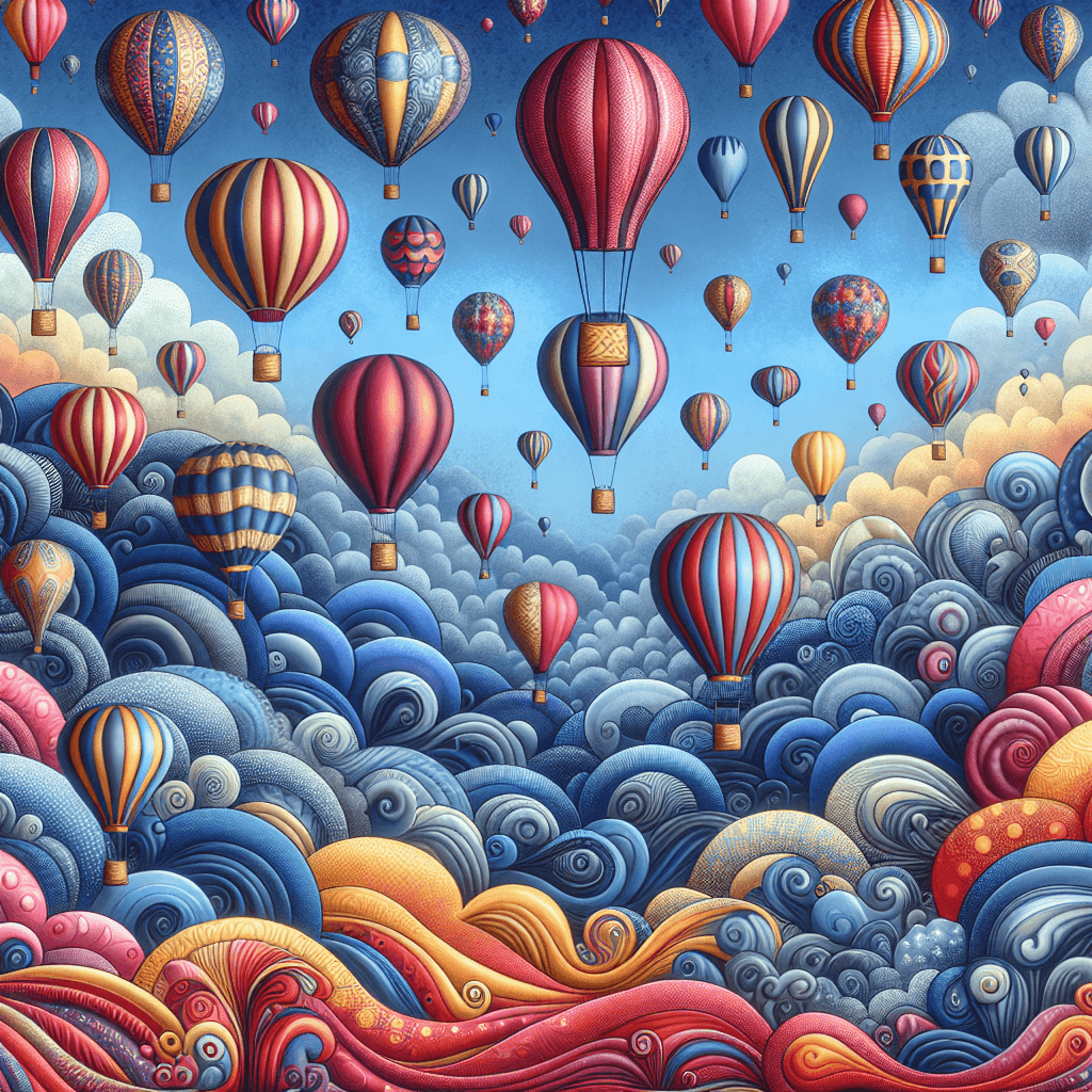 Fanciful Hot Air Balloon Festival Painting By Numbers Kit