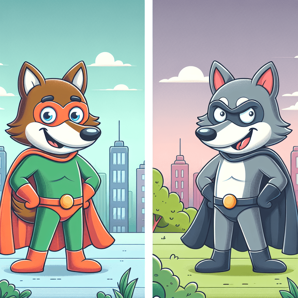 Animal Heroes And Villains Paint By Color