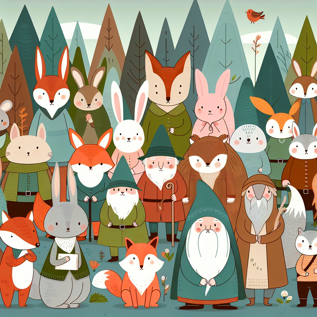 Fantasy Woodland Gathering DIY Paint By Numbers