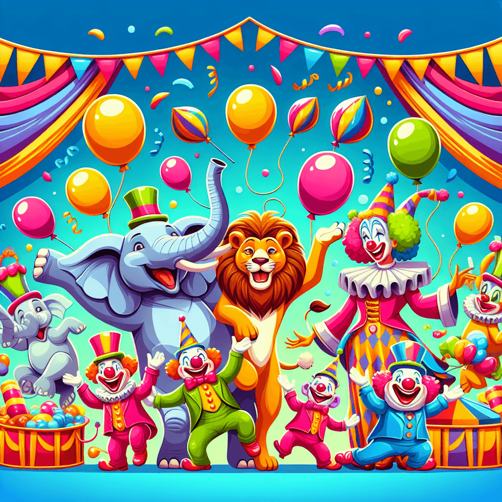 Colorful Carnival Critters Numbered Painting Kits