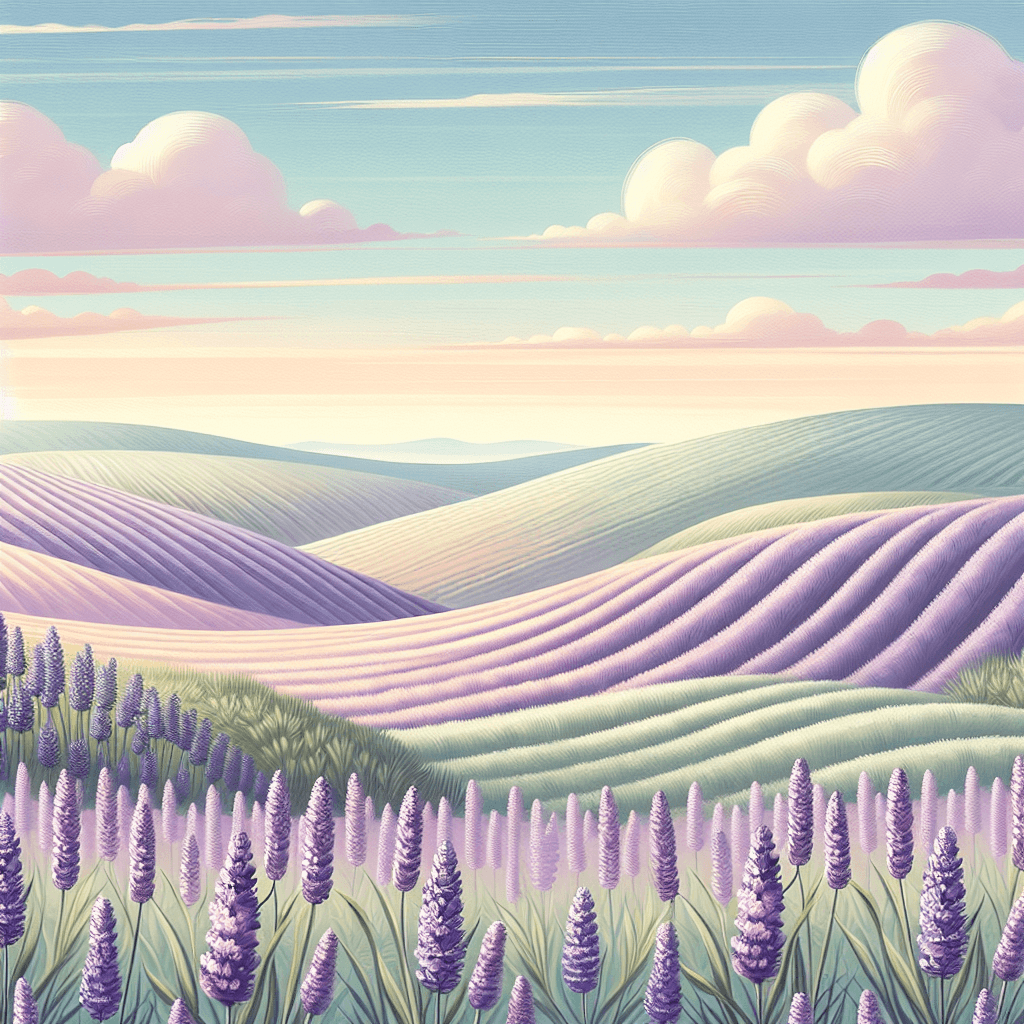 Lavender Breeze Serenity Number Painting
