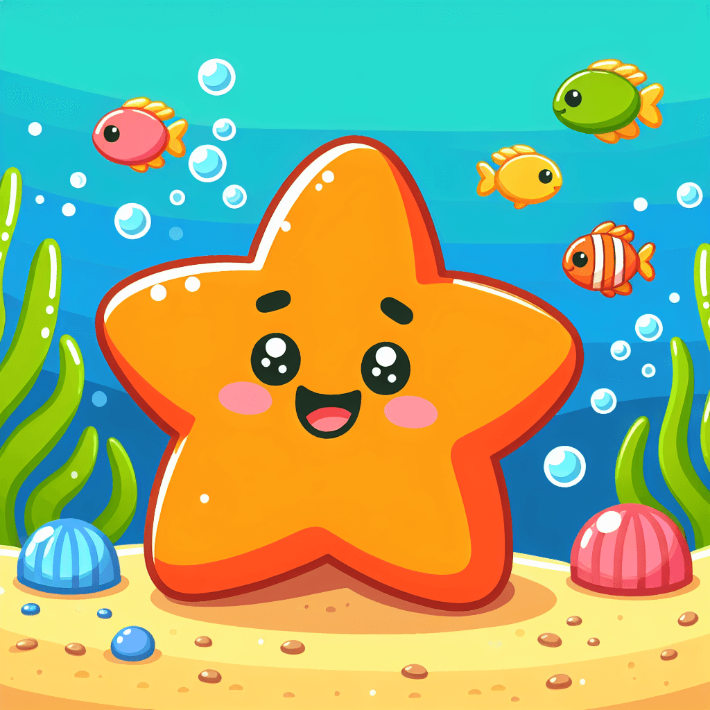 Cheerful Starfish Numbered Painting Kits