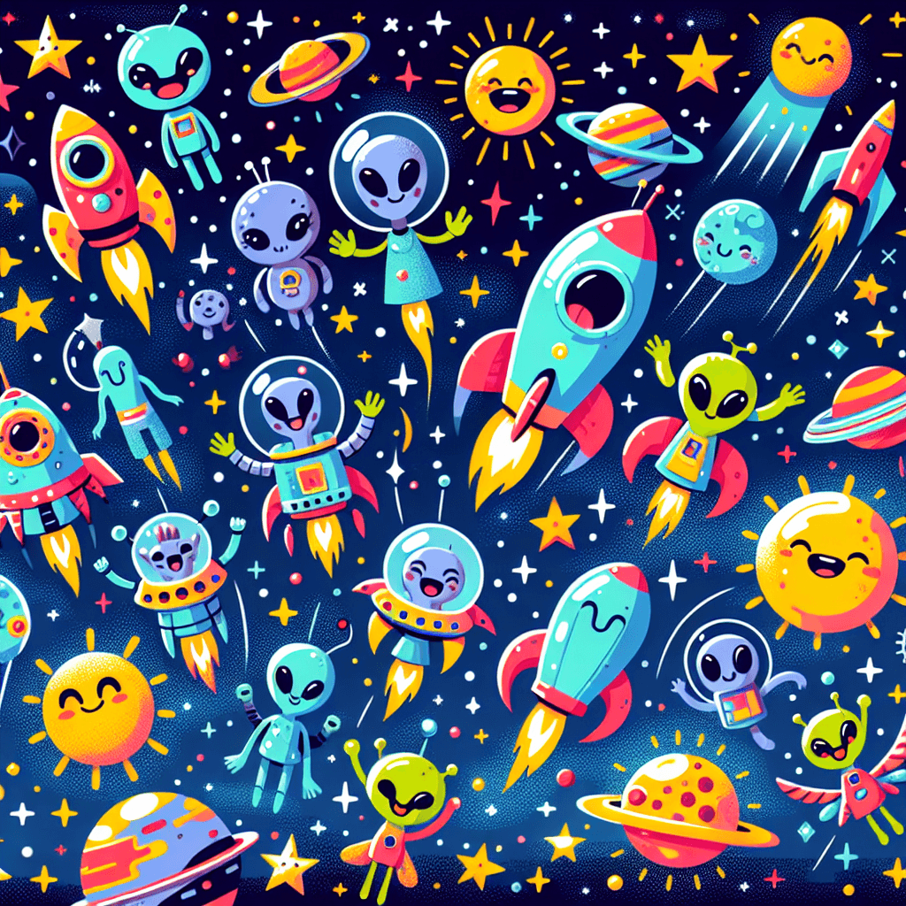 Fantastic Space Voyage Paint By Numbers