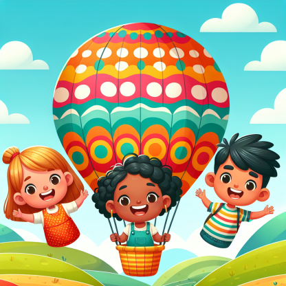 Bright Balloon Ride Paint By Color