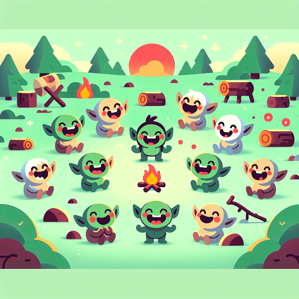 Giggling Goblins Gathering Painting By Numbers Kit