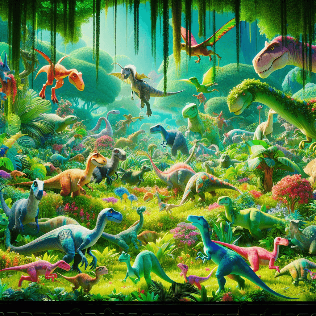 Joyful Dino Exploration Paint By Numbers Art