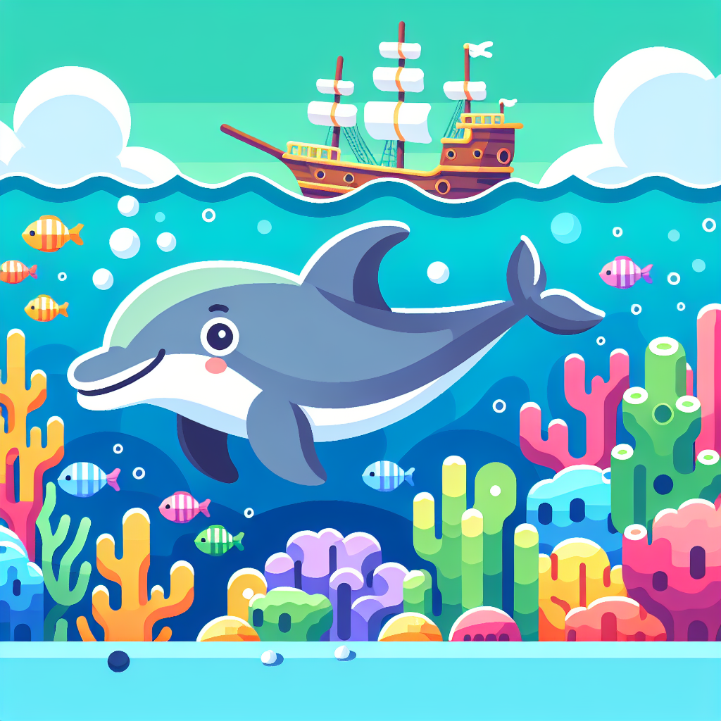 Curious Dolphin's Ocean Expedition Paint By Numbers Art