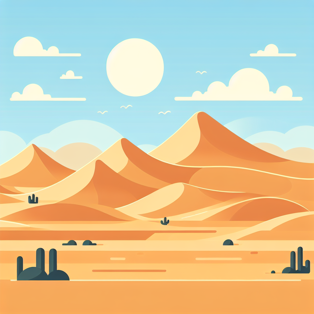 Dazzling Desert Dunes Painting Number Kit