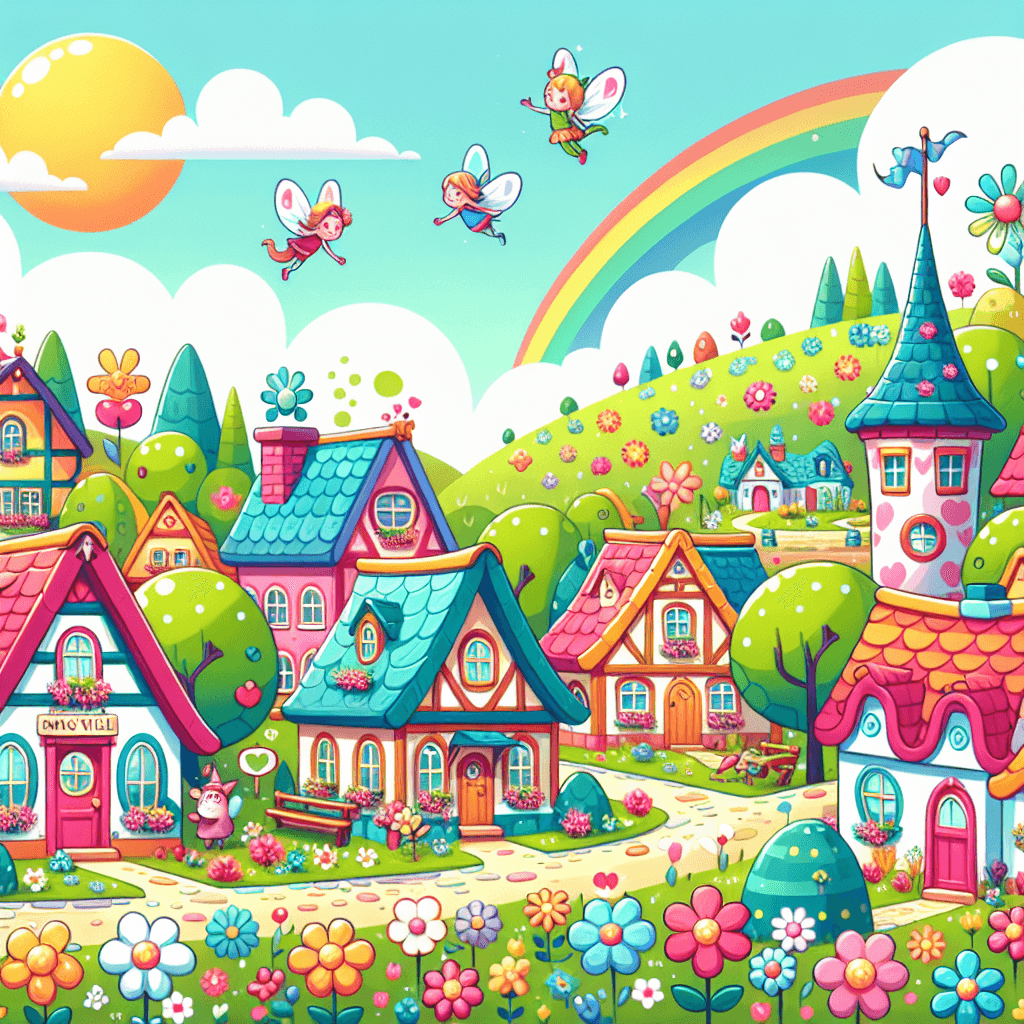 Magical Fairytale Village Numbered Painting Kits