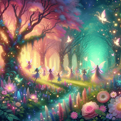 Ethereal Fairy Grove Paint By Number
