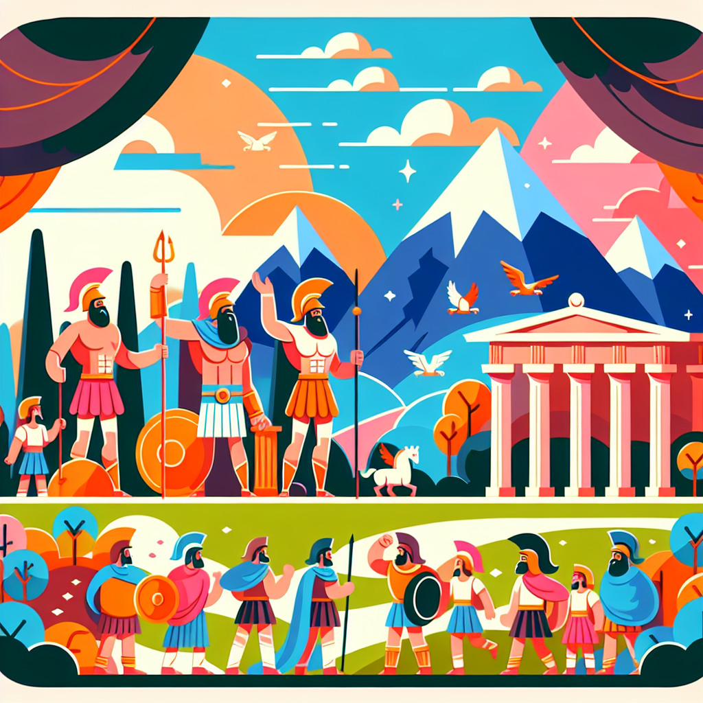 Historic Greek Odyssey Number Painting