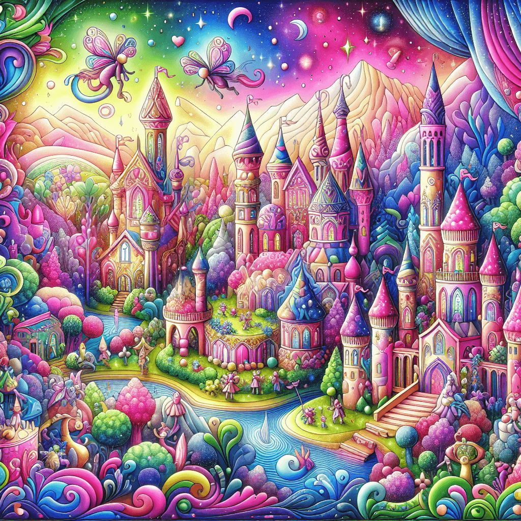 Adventurous Fairy Tale Land Painting By Numbers Kit