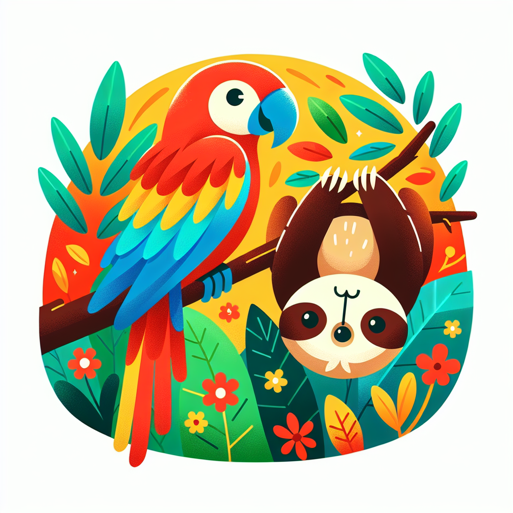 Cute Creatures Of The Rainforest Paint By Numbers Kits