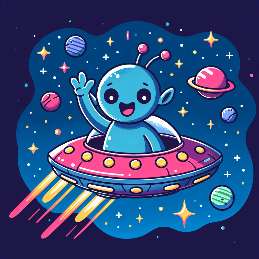 Joyful Space Alien Numbered Painting Kits