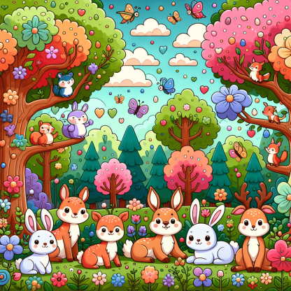 Charming Woodland Adventures Paint By Numbers Kits