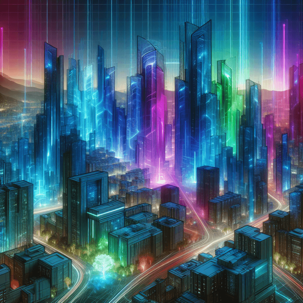 Futuristic Urban Vistas Paint By Numbers Art