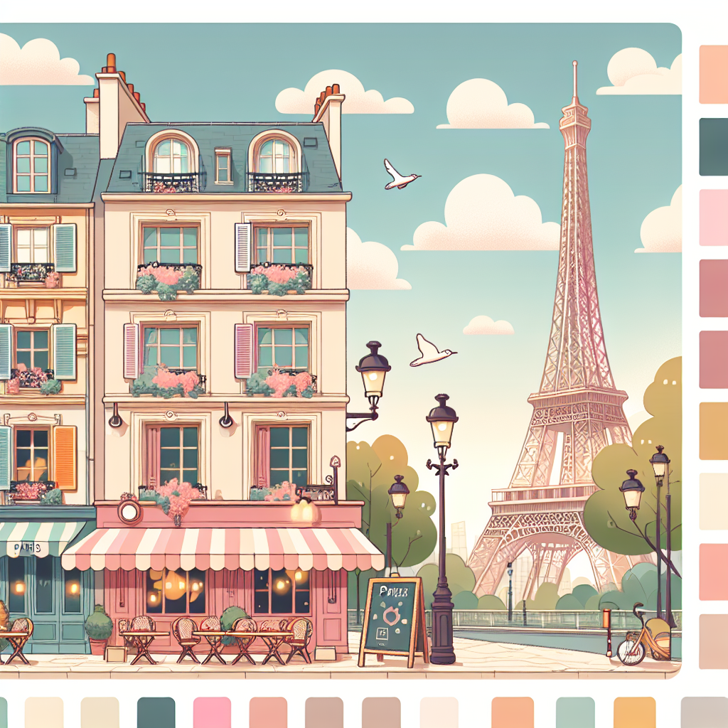 Artistic Parisian Street Painting Number Kit