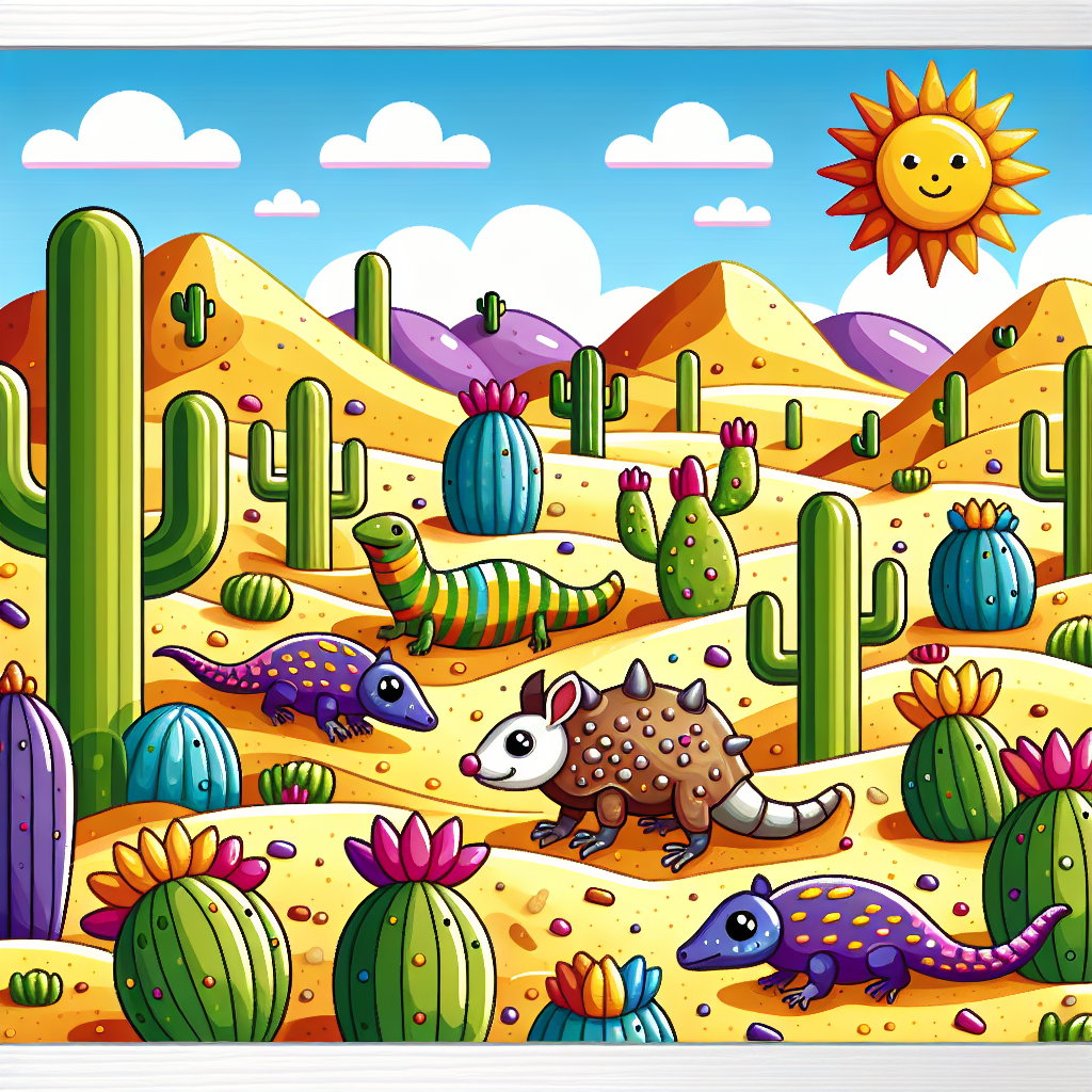 Cactus Kingdom Adventure Paint By Numbers