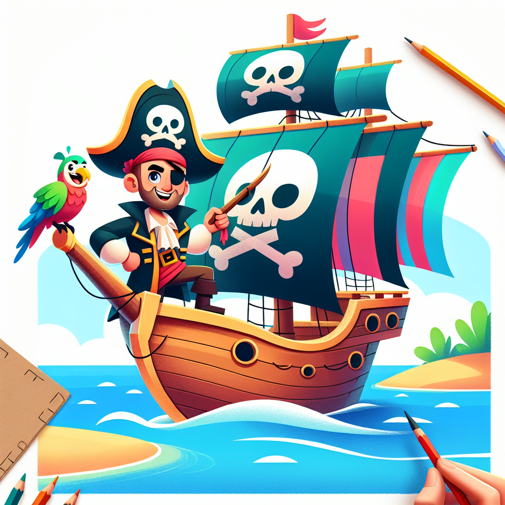 Sailing Pirates Adventure Painting By Numbers Kit
