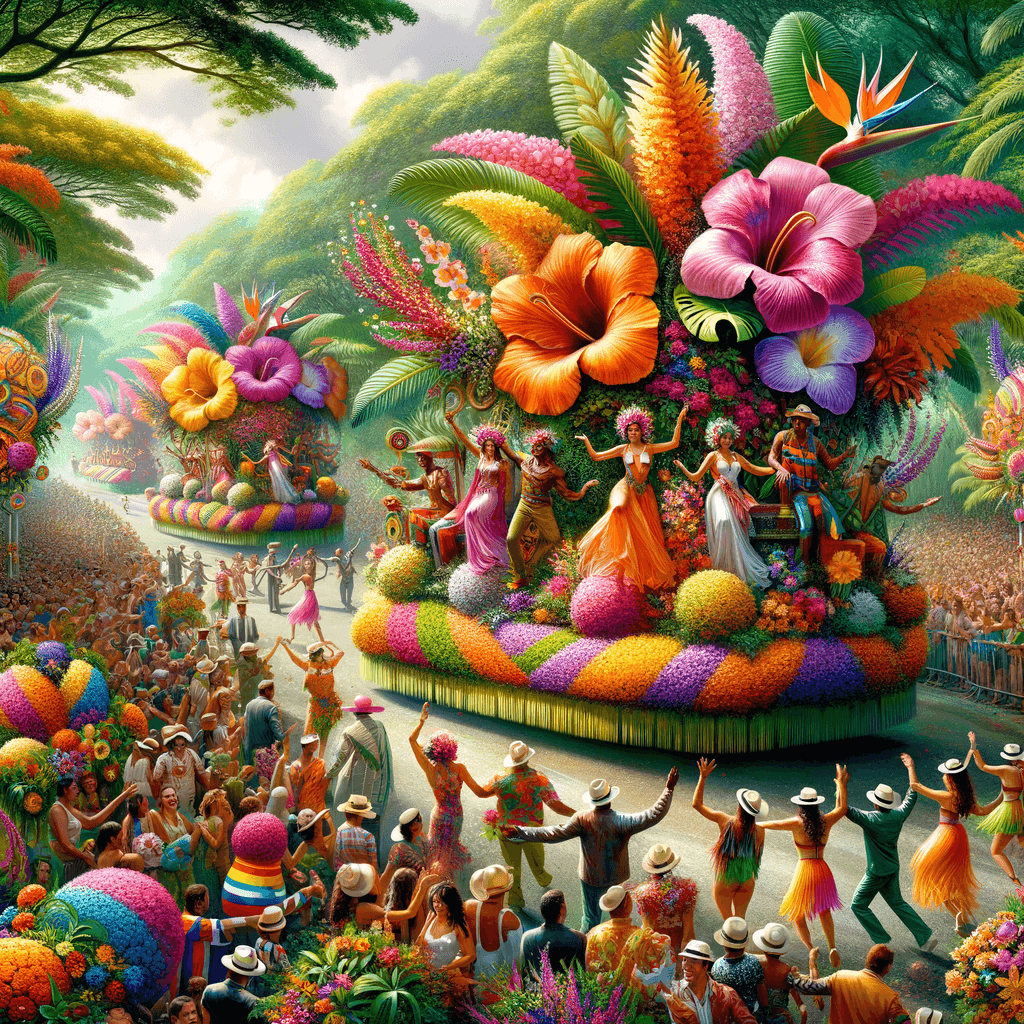 Flower Festival - Costa Rica Paint By Numbers Art