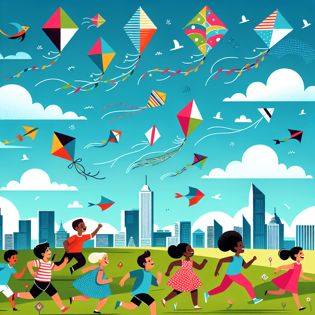 Kite Flying Fun Paint By Numbers Art