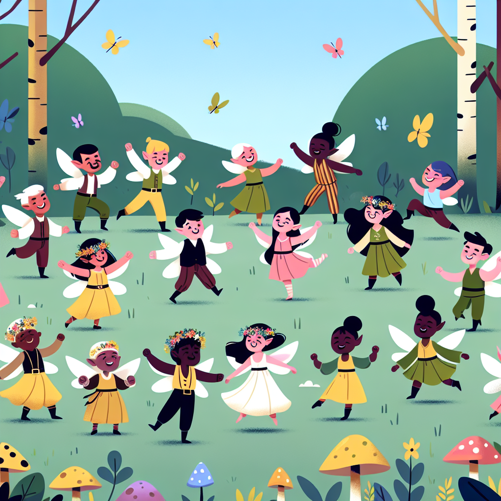 Forest Faerie's Enchanted Gathering Paint By Numbers Art