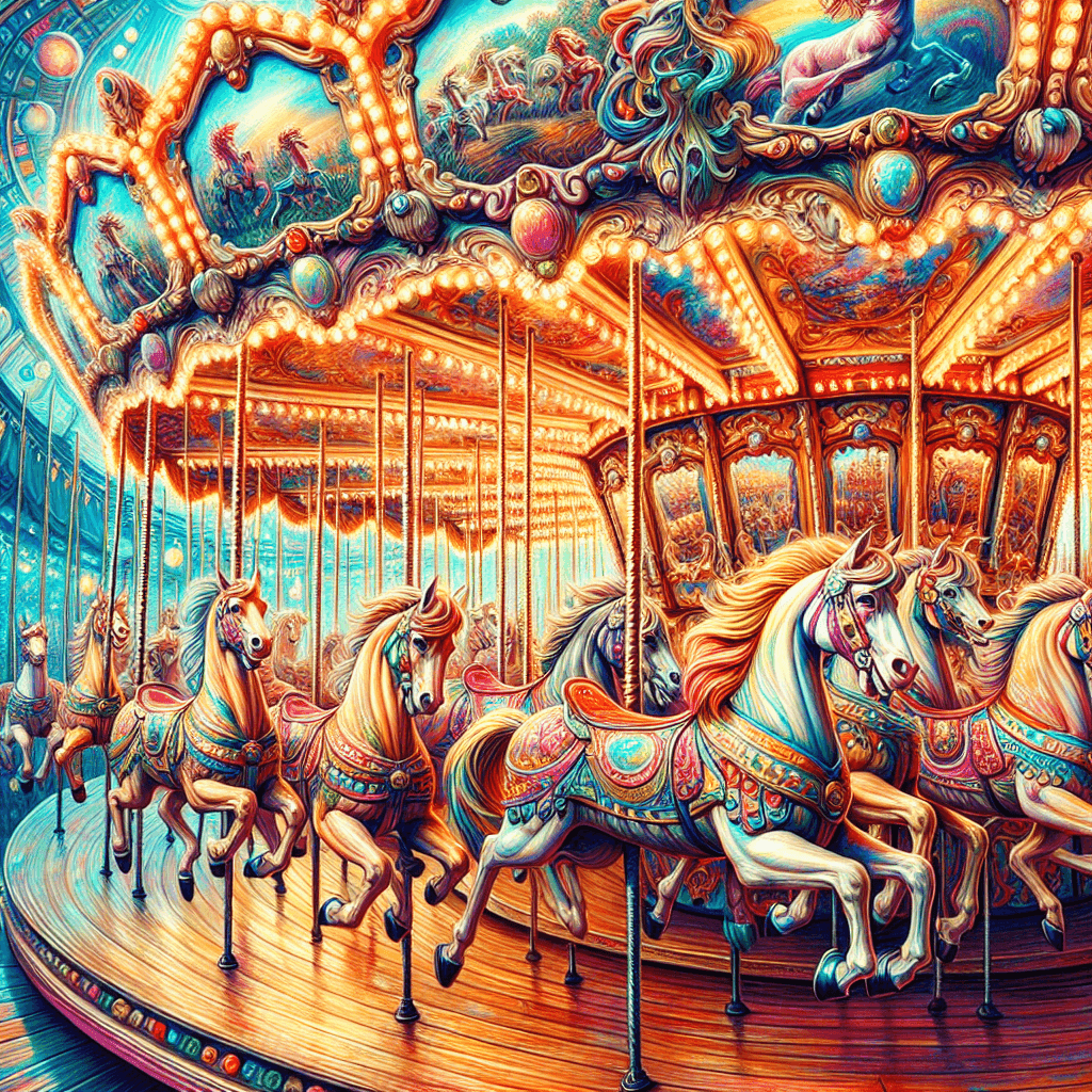 Enchanted Carousel Delight Paint By Numbers Art