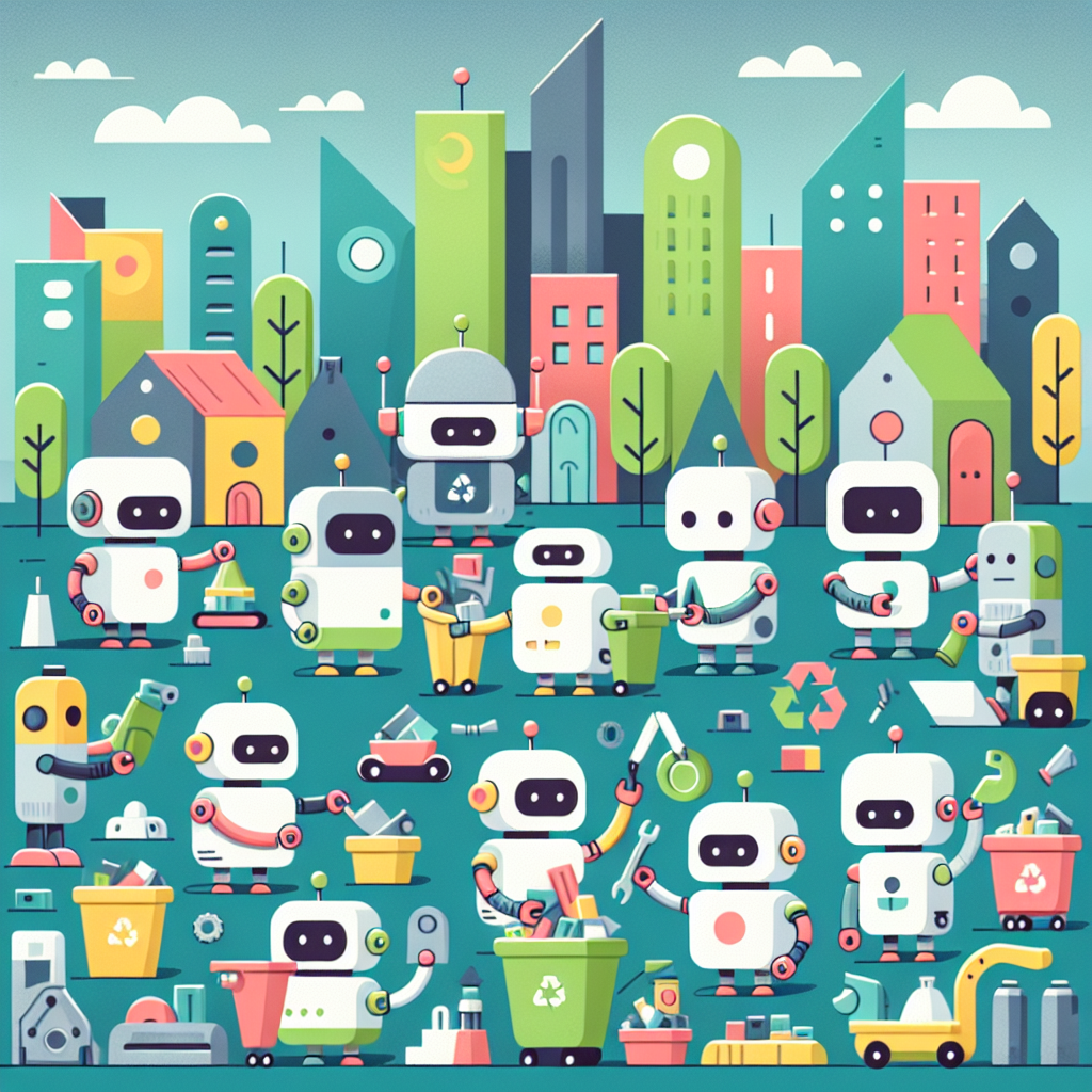 Robot Recycling Rally Paint By Numbers Art