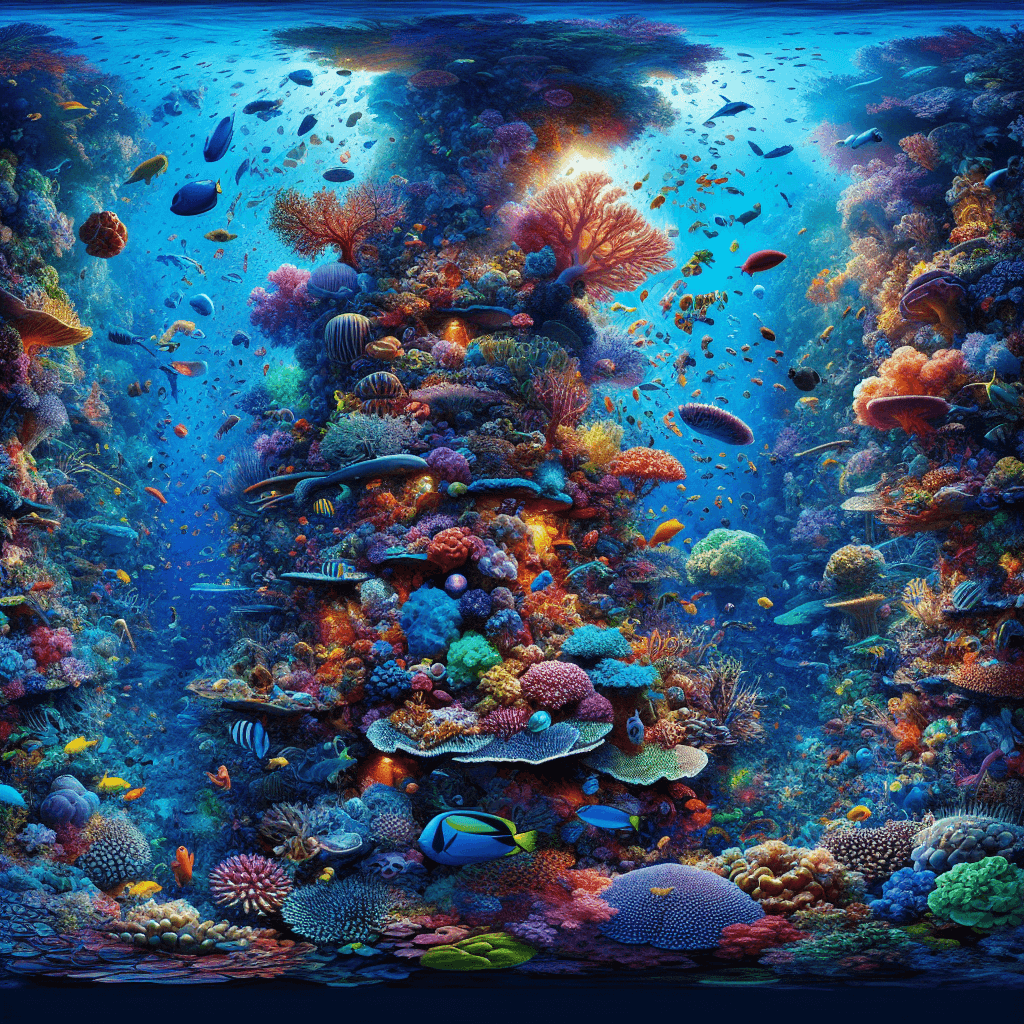 Rainbow Reef Expedition Paint By Numbers Art