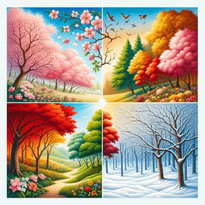 Enchanting Seasons Paint By Number