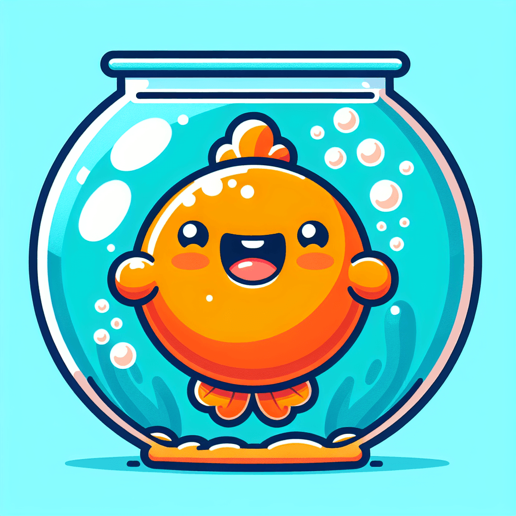 Glittery Goldfish Paint By Number