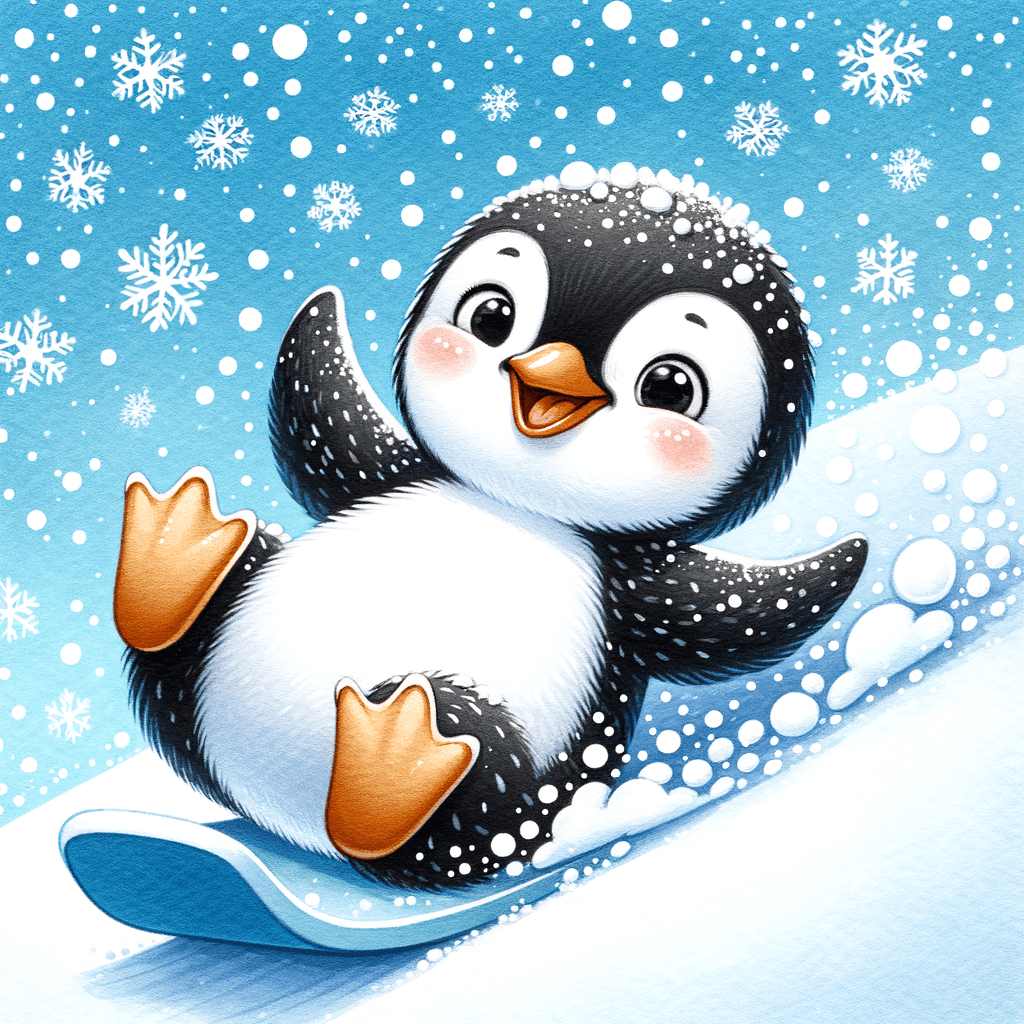 Silly Penguin - DIY Painting By Numbers Kit