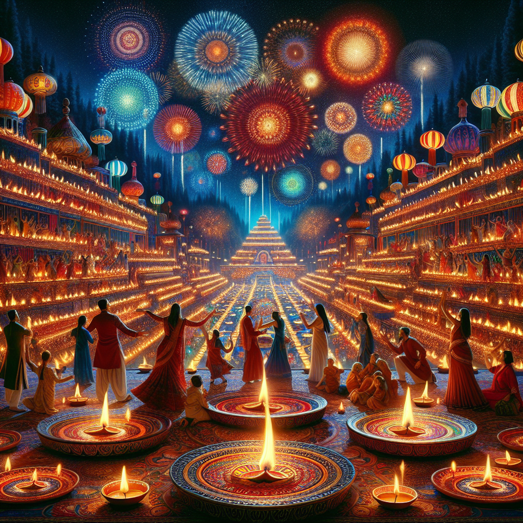 Diwali - United States Number Painting