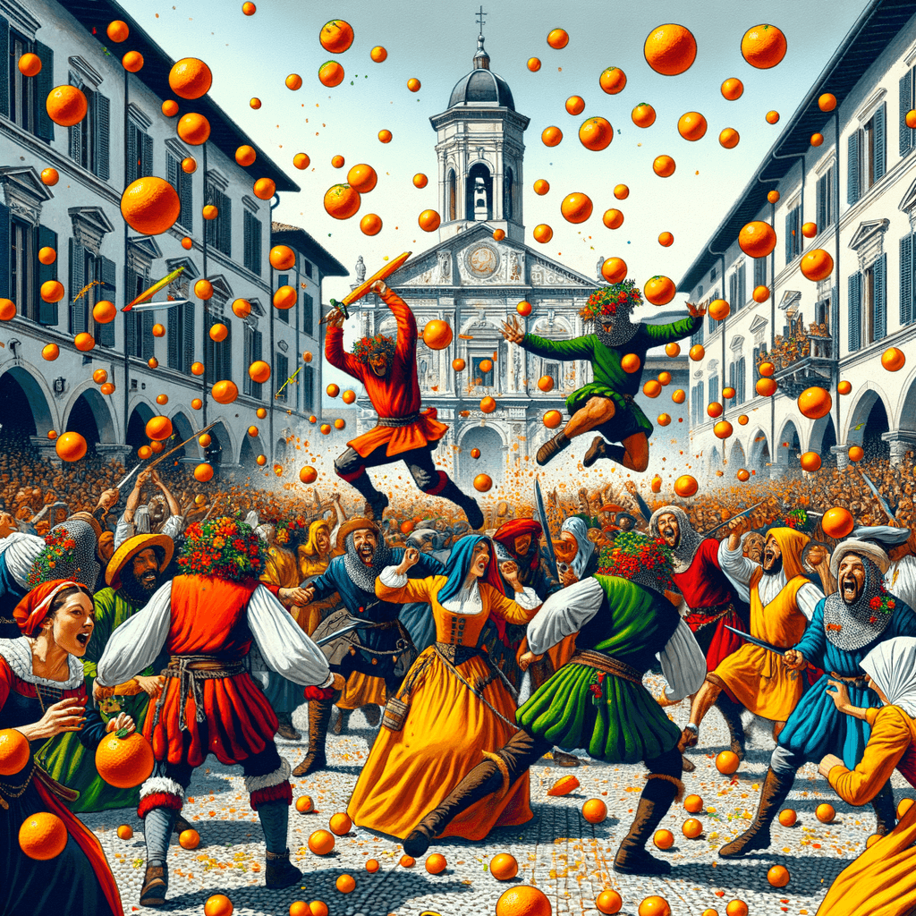 Carnevale Di Ivrea - Ivrea, Italy Numbered Painting Kits