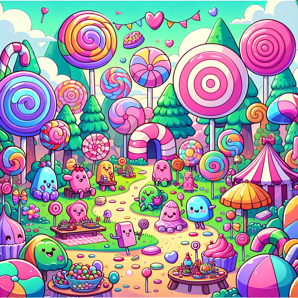 Exciting Candy Adventure Paint By Number
