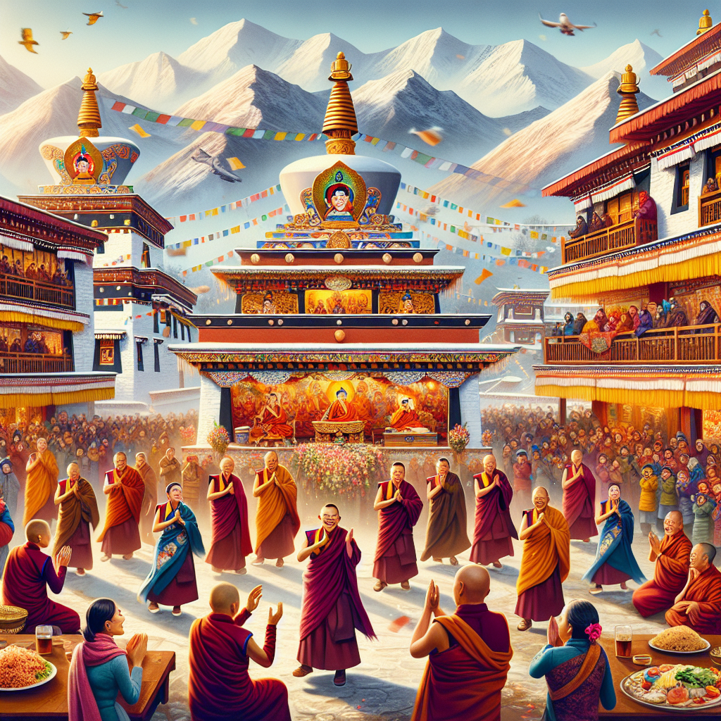 Losar Festival - Dharamshala Paint By Color