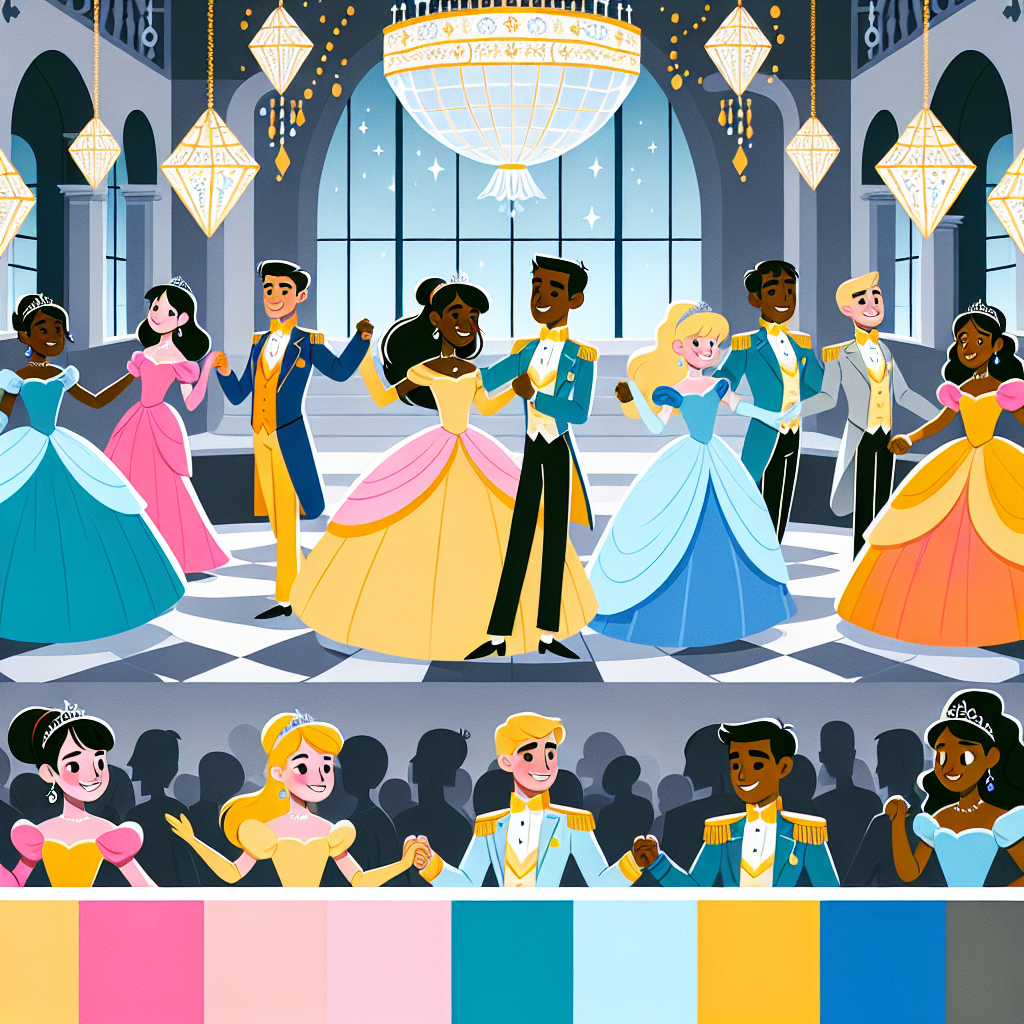 The Princess's Enchanted Ball Paint By Color