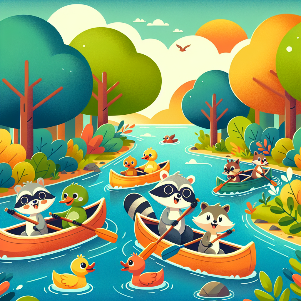 Cheery Canoeing Paint By Number