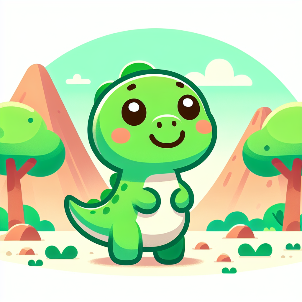 Charming Little Dinosaur Paint By Numbers Art