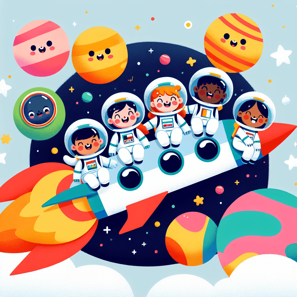 Exploring Space With Friends Paint By Number