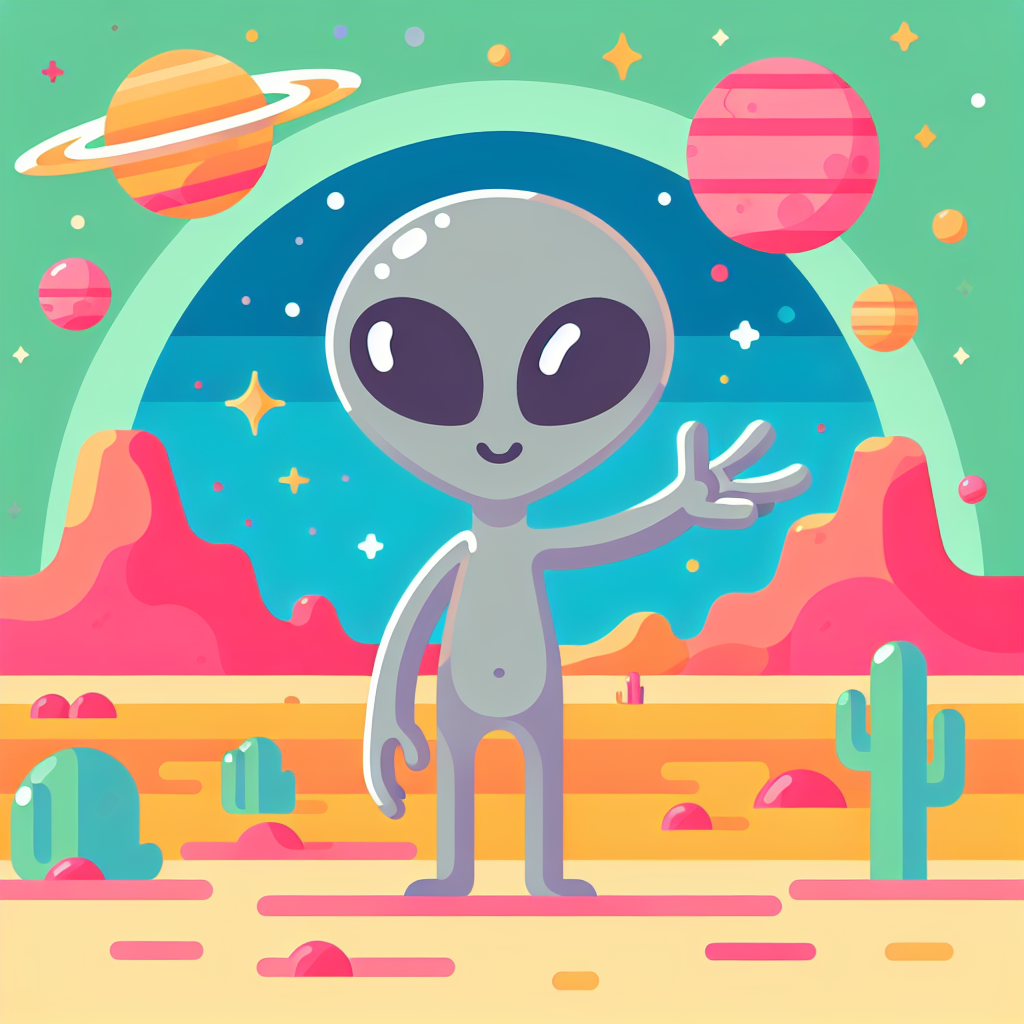 Alien Adventure Planet Paint By Number