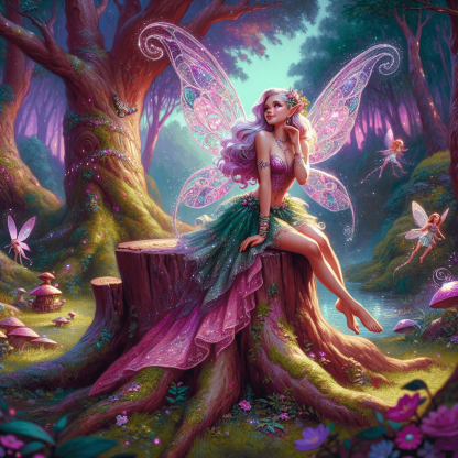 Fairy's Enchanted Realm Painting By Numbers Kit