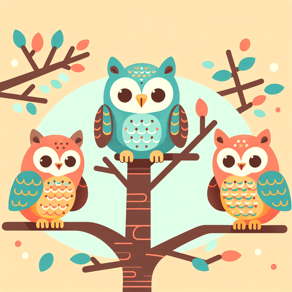 Wise Old Owls Paint By Numbers