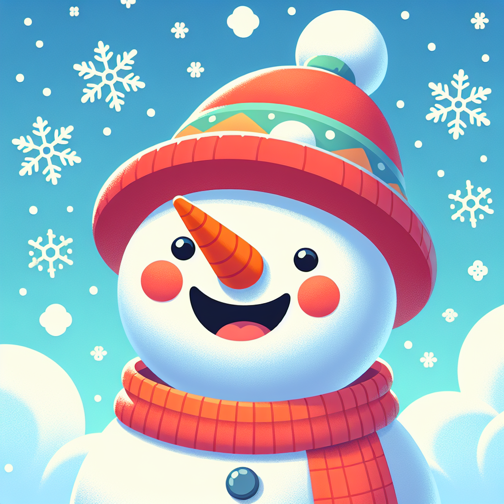 Bubbly Snowman Painting By Numbers Kit