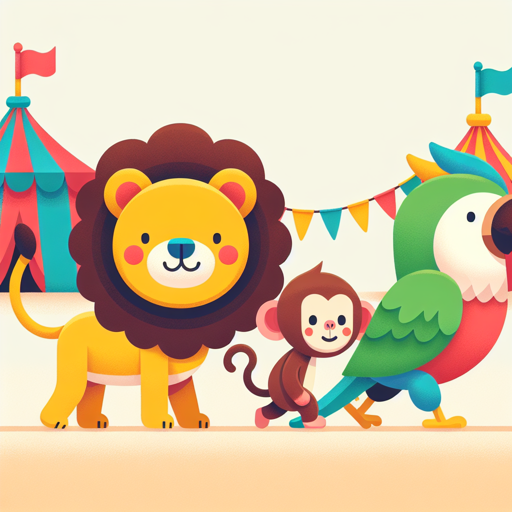 Circus Friends Parade Paint By Numbers