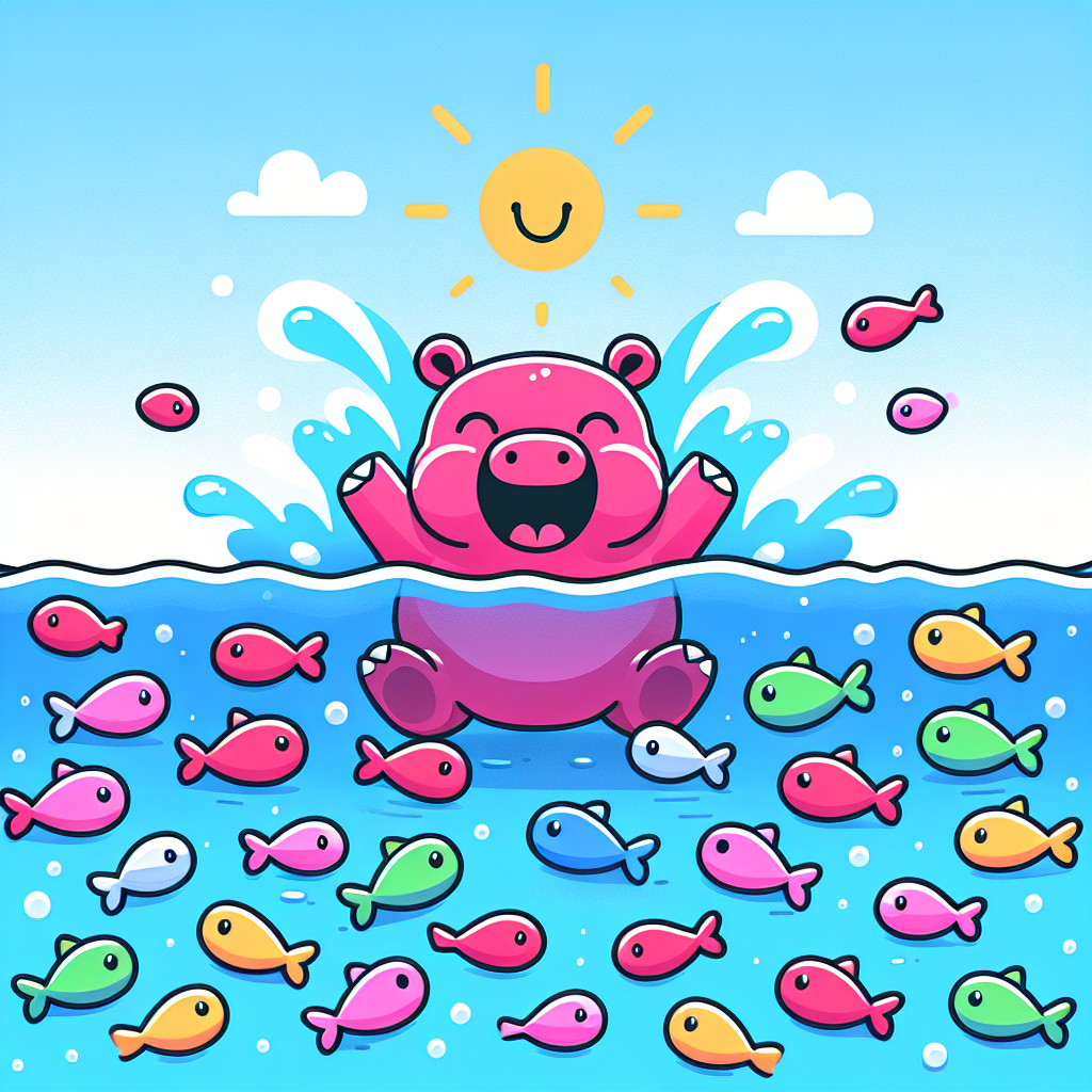 Jolly Hippo Painting By Numbers Kit