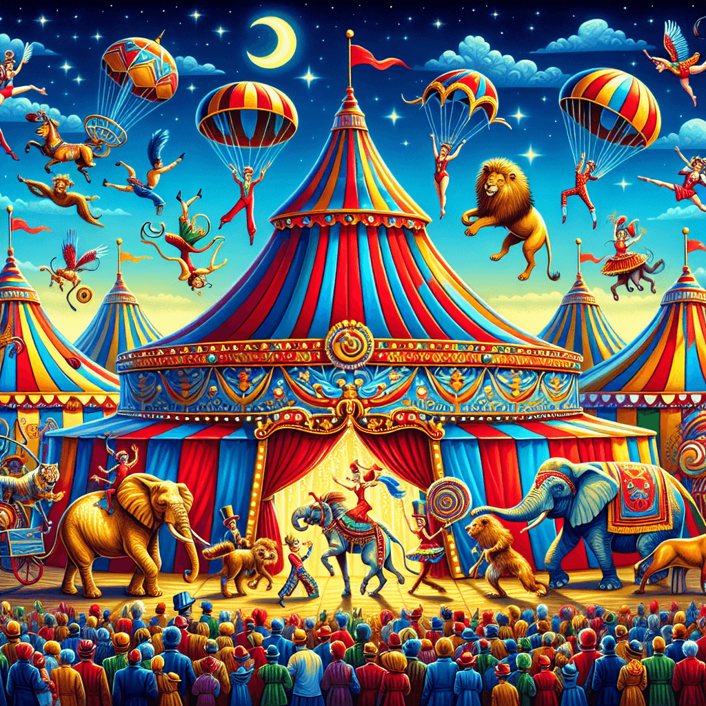 Vivid Circus Extravaganza Numbered Painting Kits