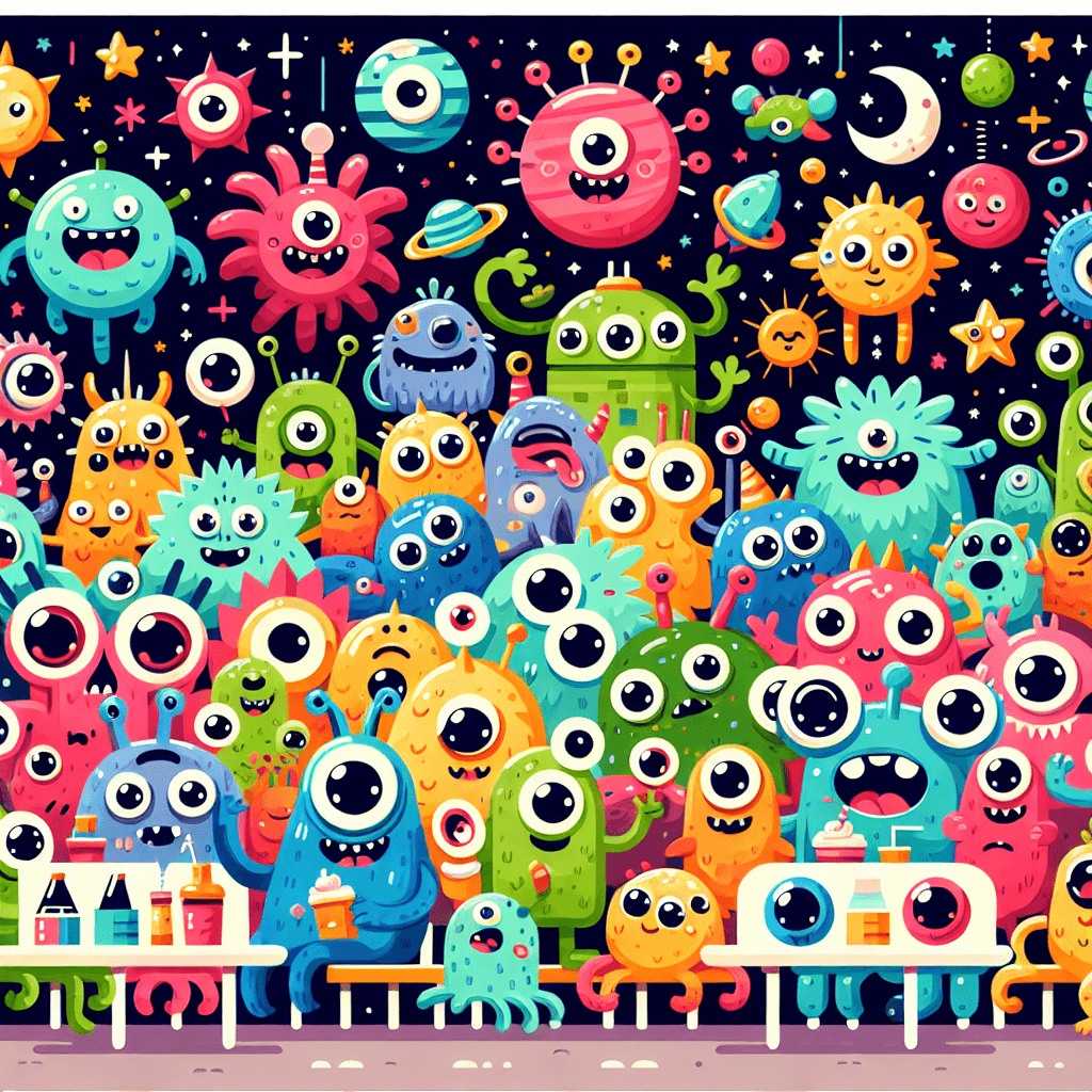 Space Monster Mayhem Paint By Color