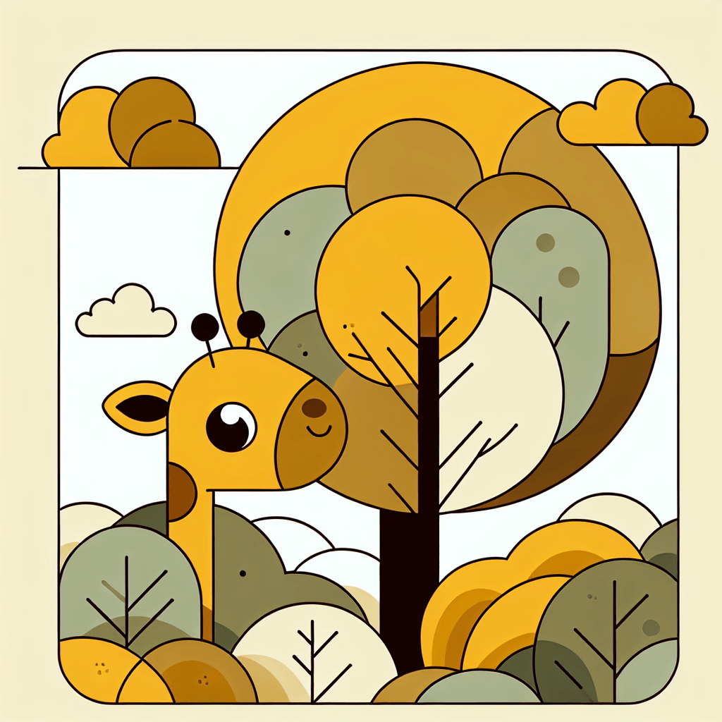 Gentle Giraffe Gathering Numbered Painting Kits